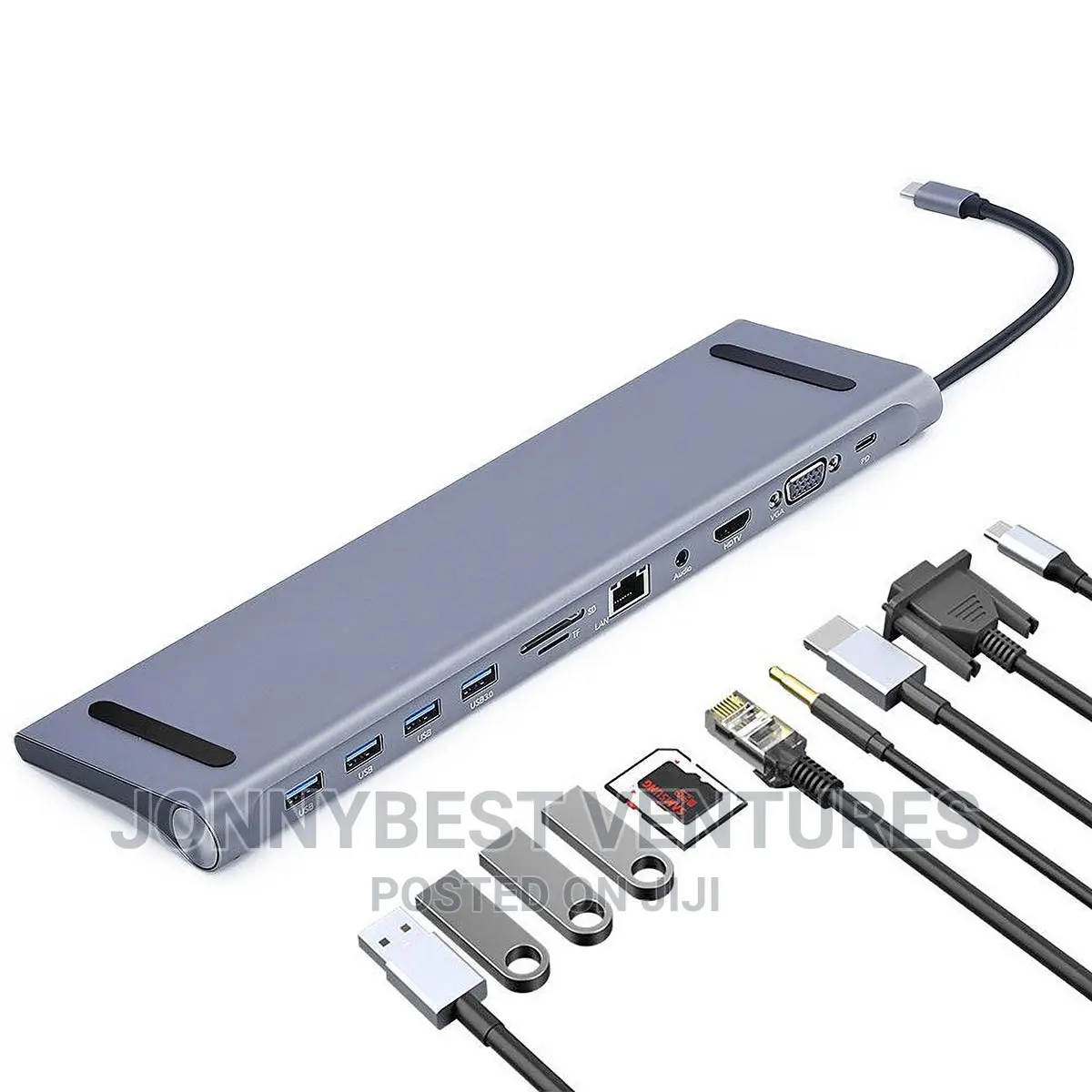 Long Type-C 11in1 Docking Station