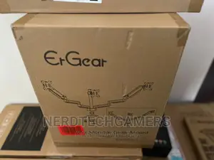 Ergear Dual Monitor Desk Mount, Fully Adjustable Dual