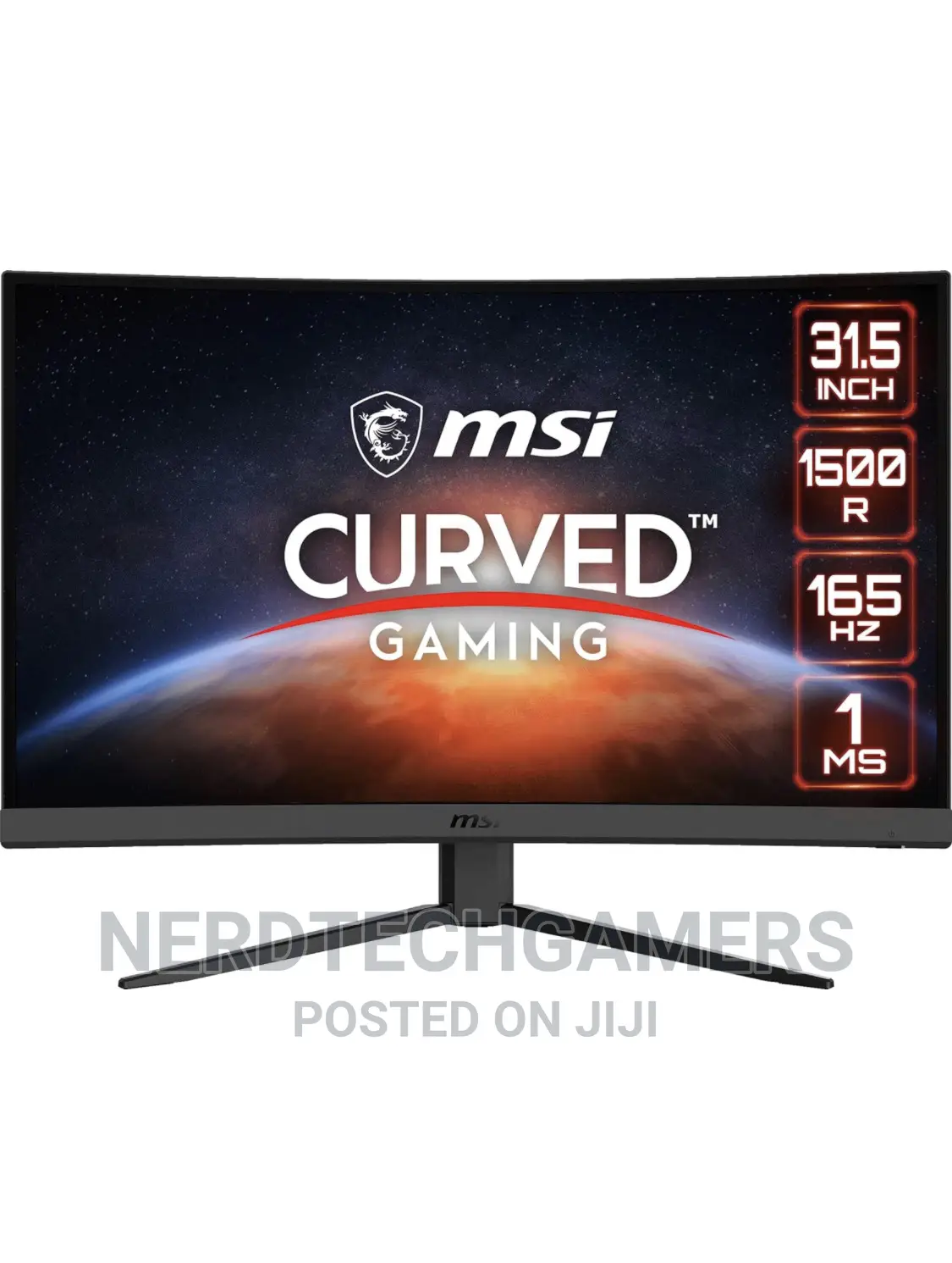 MSI G32CQ4, 32gaming Monitor, 2560 X 1440 (QHD), VA, 165hz,