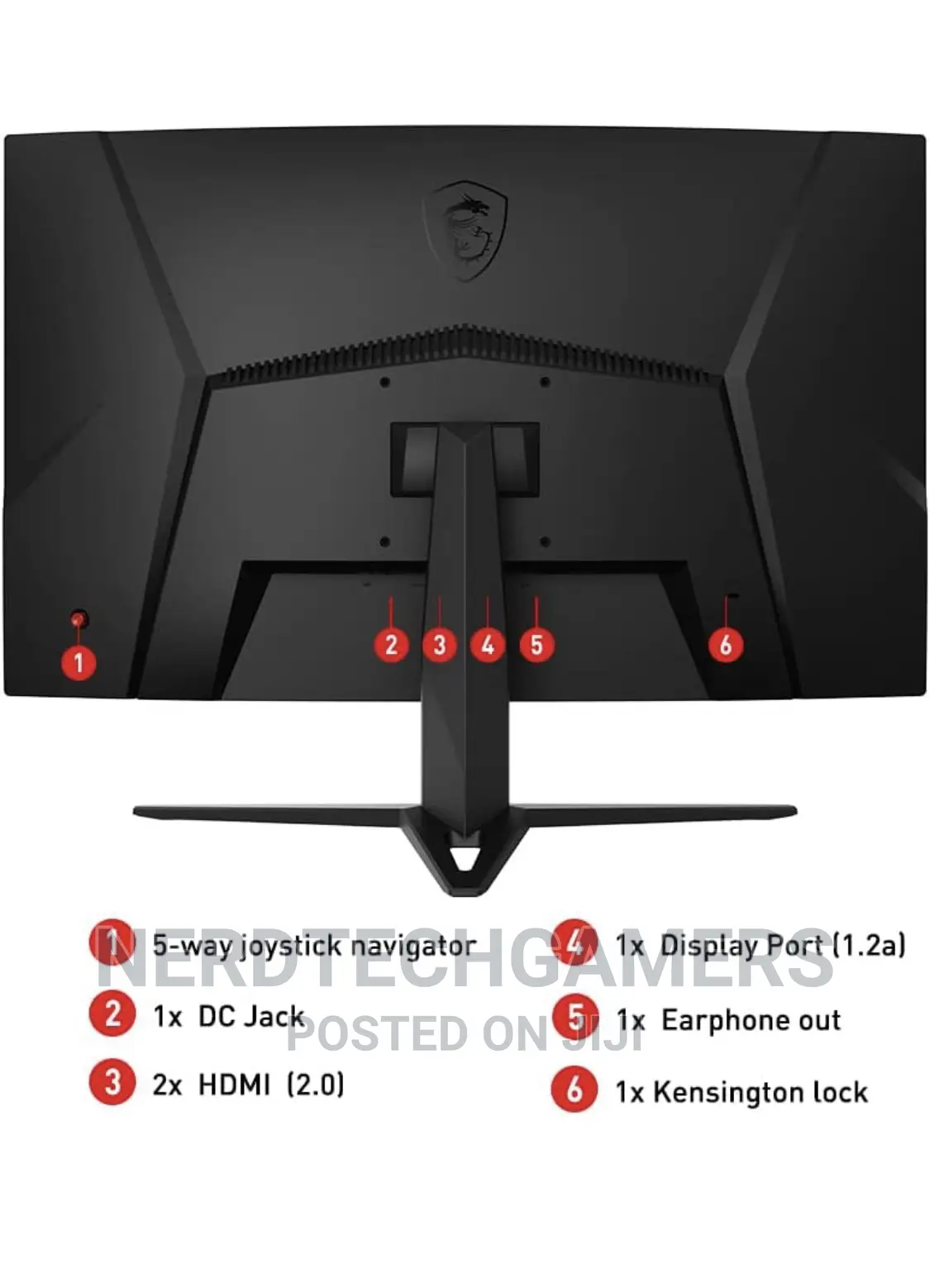 MSI G32CQ4, 32gaming Monitor, 2560 X 1440 (QHD), VA, 165hz,