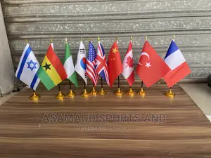 Original Mini Flags With Gold Base at Cool Price