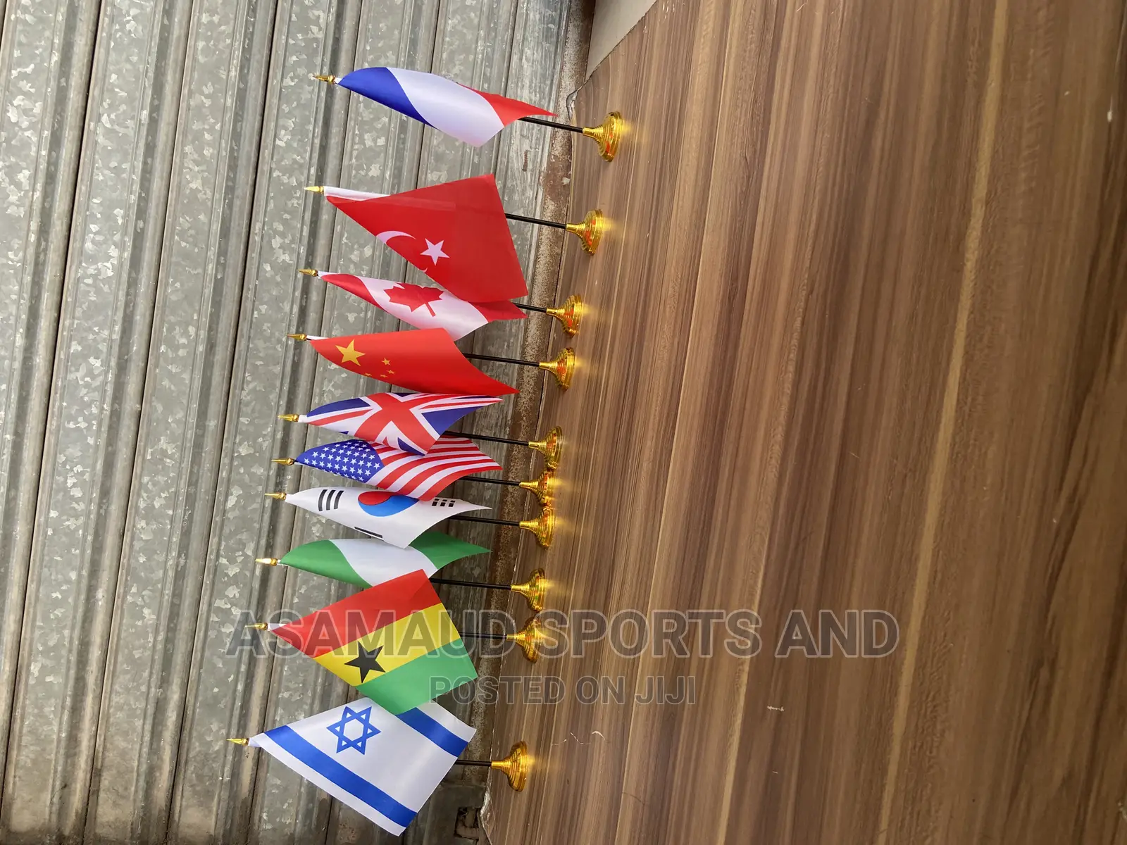Original Mini Flags With Gold Base at Cool Price