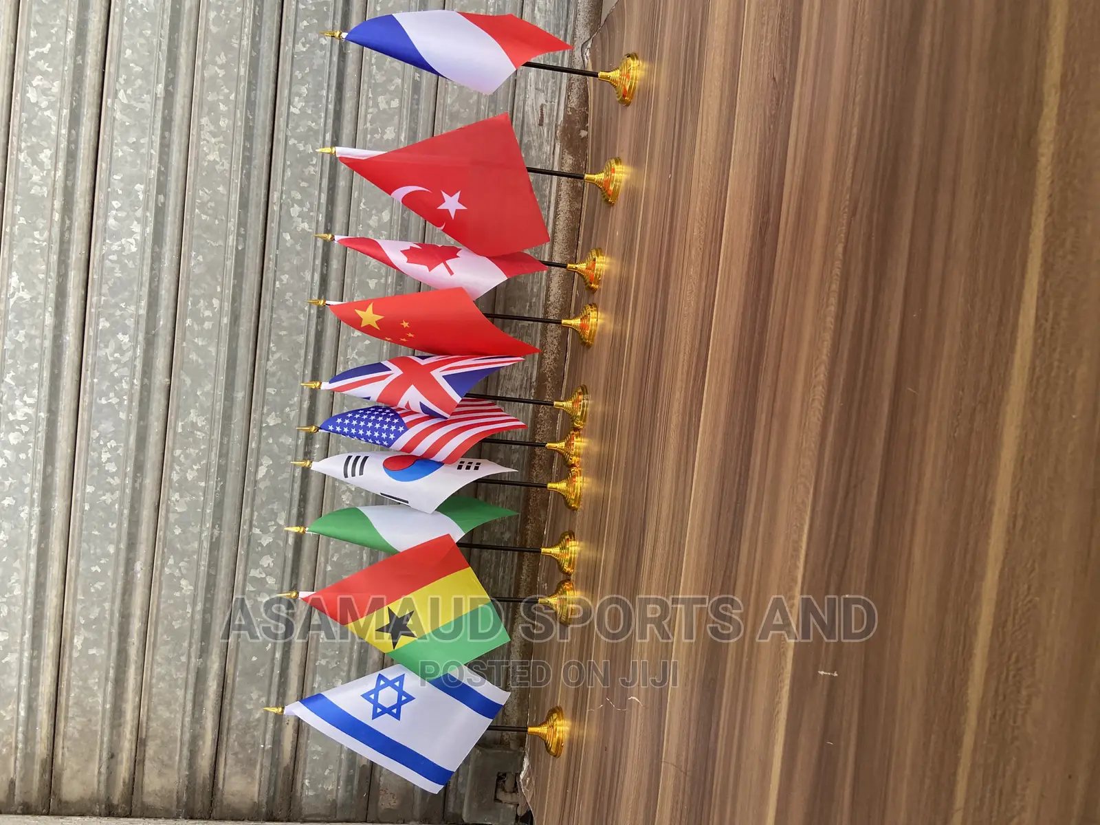 Original Mini Flags With Gold Base at Cool Price