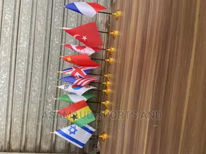 Original Mini Flags With Gold Base at Cool Price