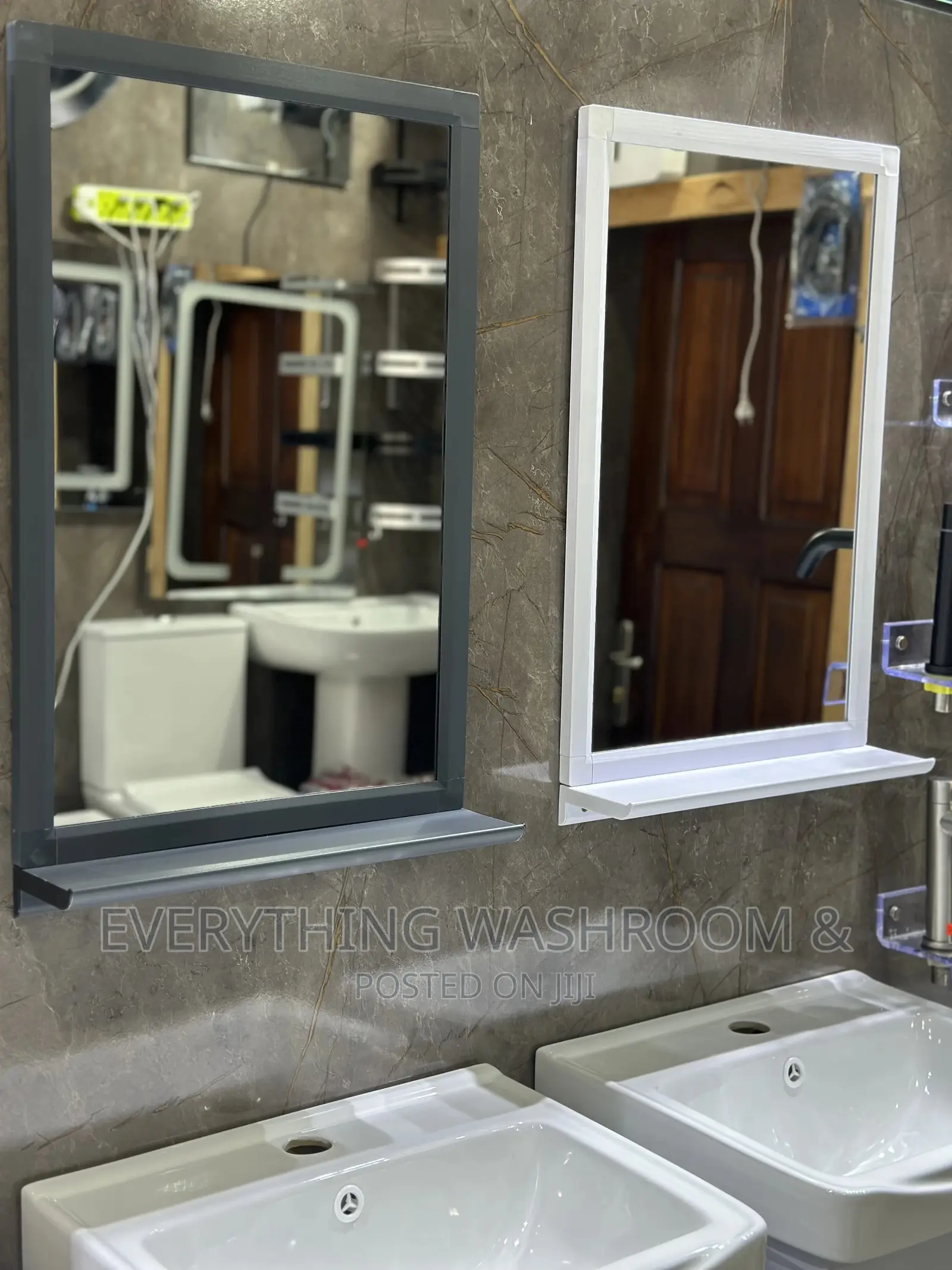 Cabinet Basin Mirror_wall Hung Basin Complete Set