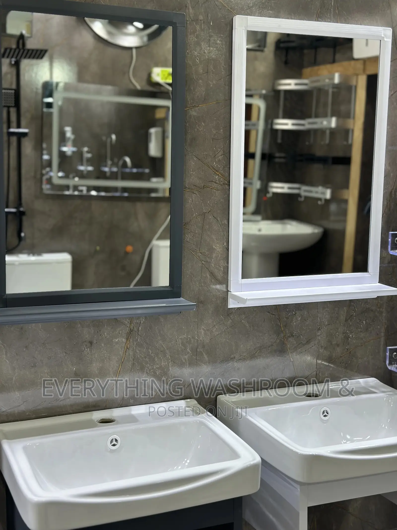 Cabinet Basin Mirror_wall Hung Basin Complete Set