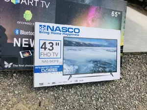 Nasco Glossy Electric 43 Inches LED Black Digital Tv 