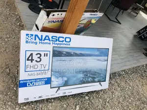  Nasco LED 43 Inches Digital Satellite Black Glossy Tv 