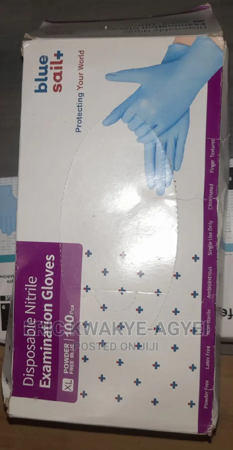 Bluesail Blue Powder-Free Nitrile Disposable Gloves XL