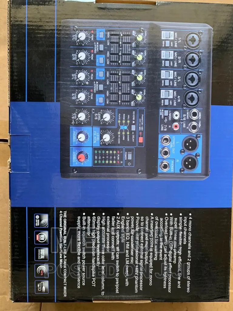 Yamaha Mg08xu 8channels Professional Mixer