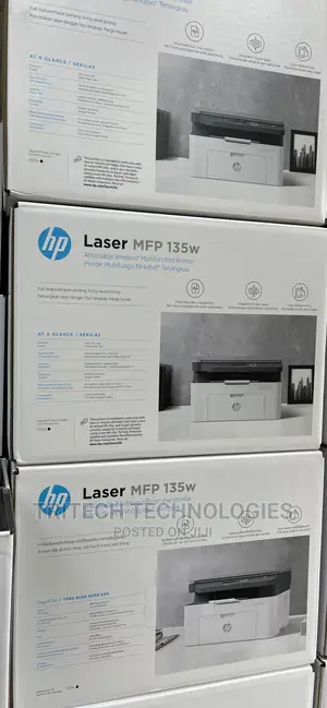 Hp Laser MFP 135w Printer - (4zb83a)