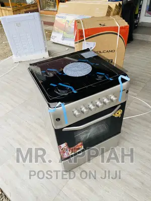Free Standing Ferre 60x60 Oven and Grill 4 Gas Burner(Gray)