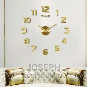3d Wall Clock Big Type