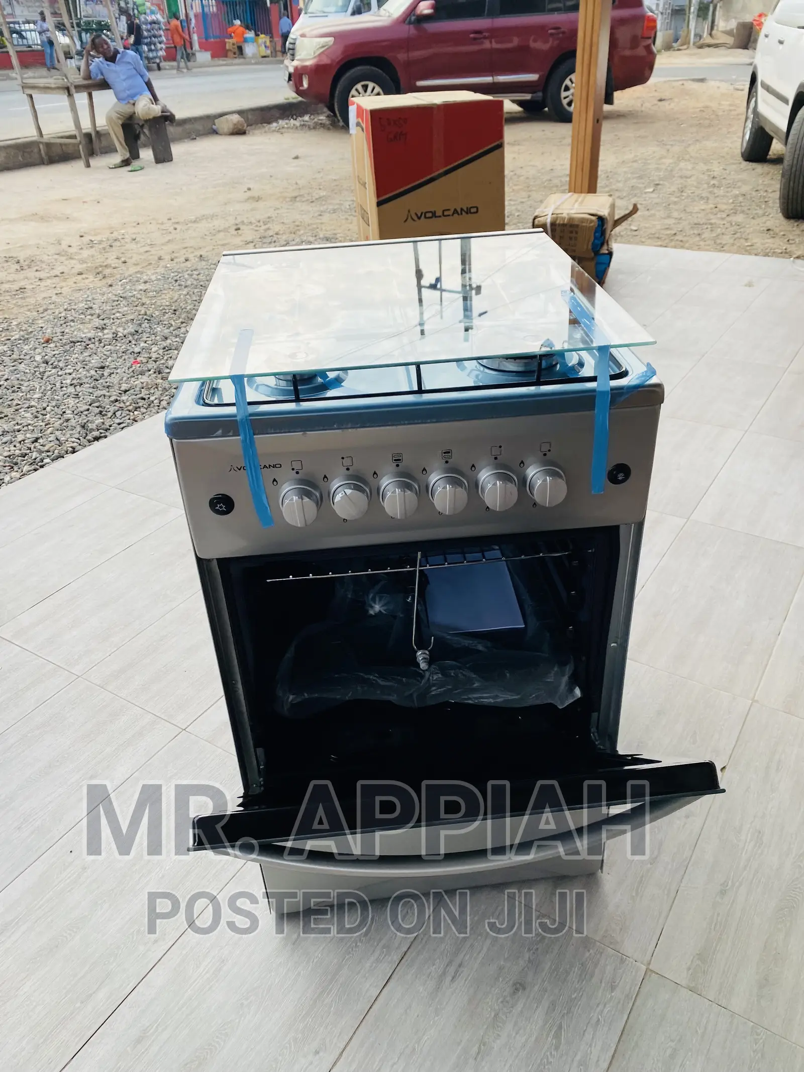 50x50 Volcano 4 Gas Burner With Oven and Grill(Ionx Gray).
