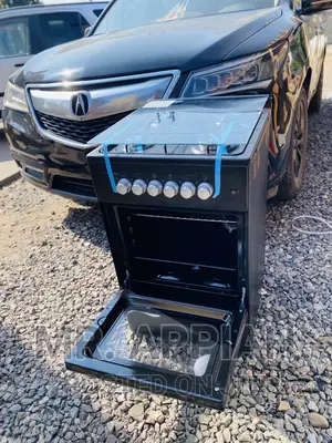Fast Cooling Volcano 50x50 4 Gas Burner + Oven(Black).