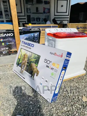 Highly Energy Saving Nasco 50 Inch Digital Smart Tv(Black)