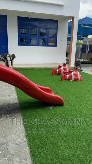 Modern Floor With Green Grass Carpet