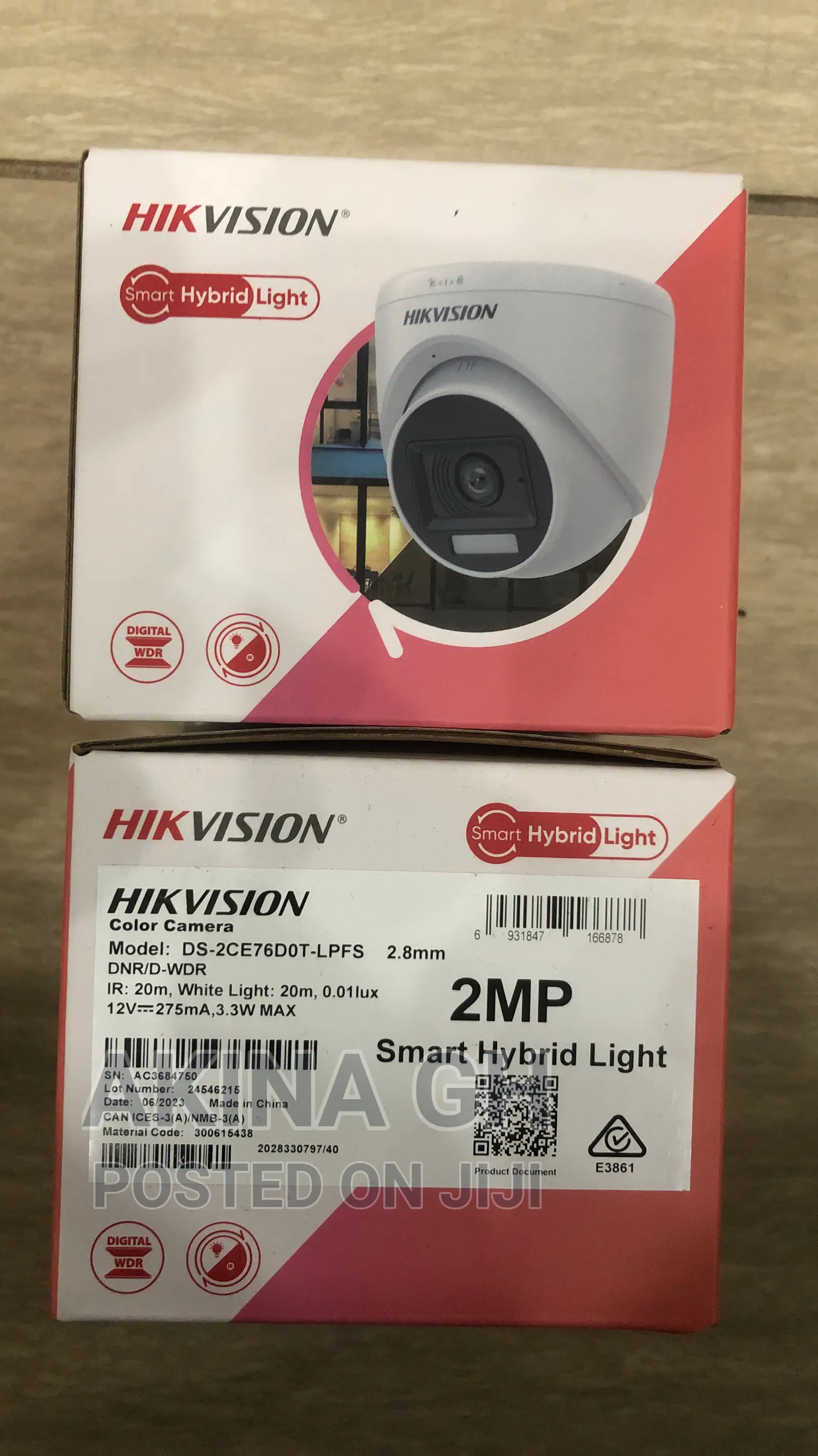 Hikvision 2mp Analog Smart Hybrid Color Camera With Audio