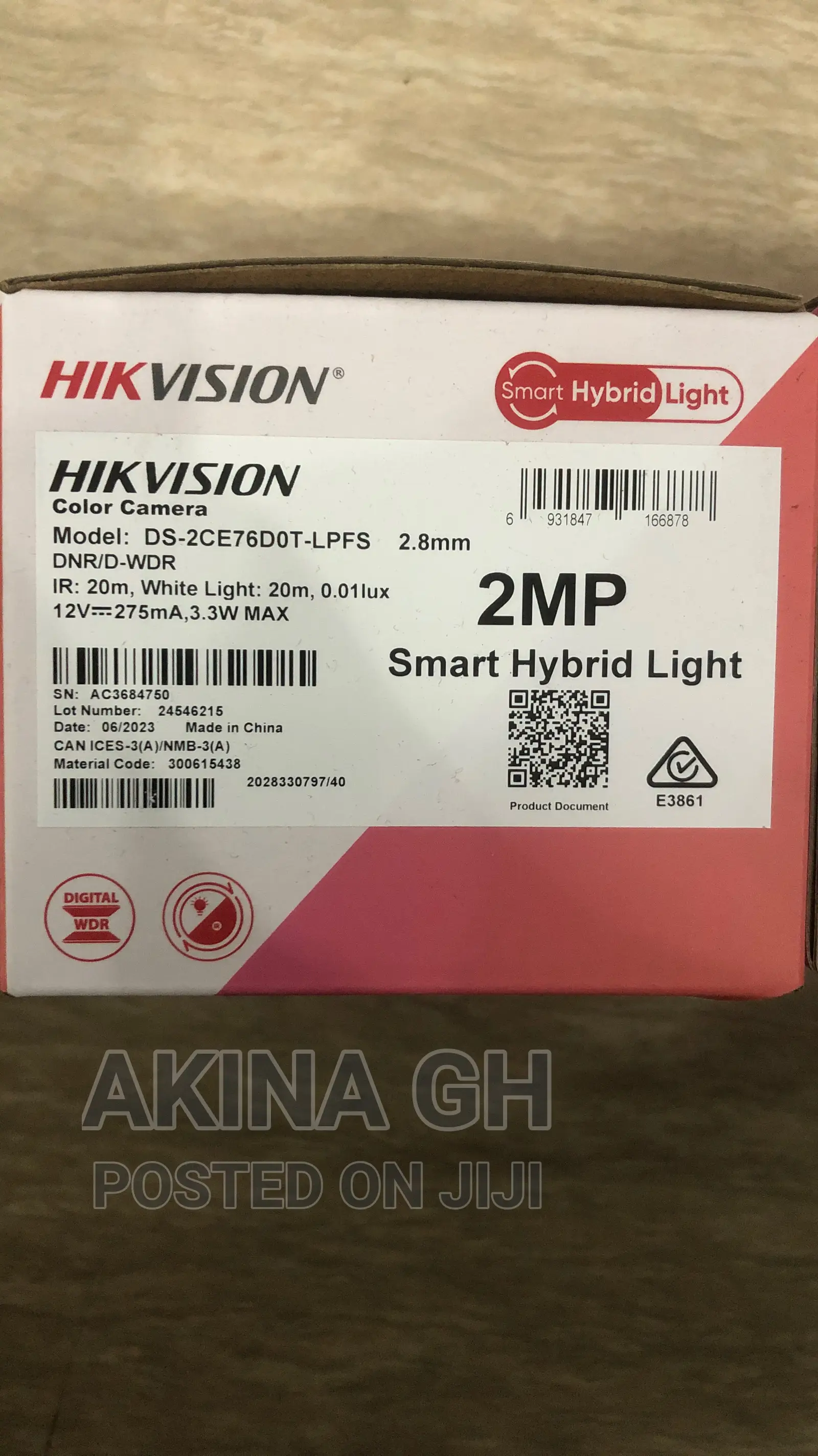 Hikvision 2mp Analog Smart Hybrid Color Camera With Audio