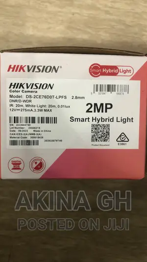 Hikvision 2mp Analog Smart Hybrid Color Camera With Audio