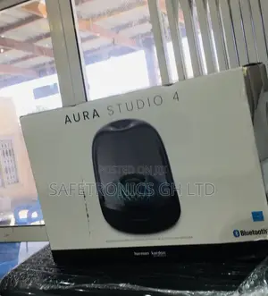 Durable Black Aura Studio 4 Bluetooth Wireless Speaker 