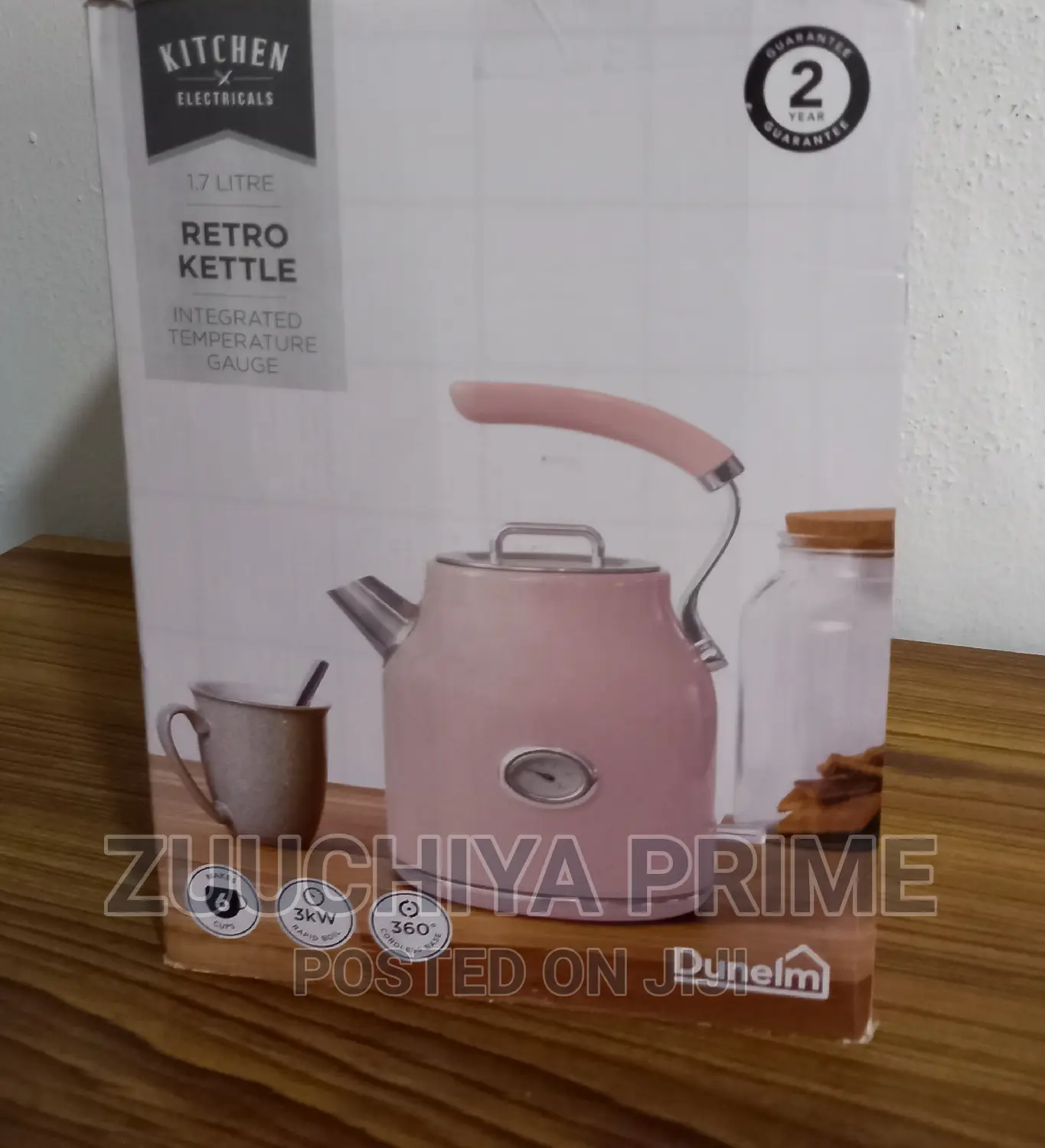 Dunelm 1.7l Retro Kettle From Uk 