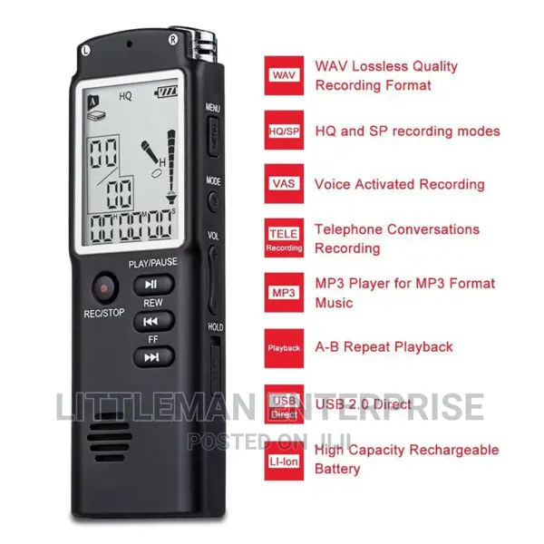 Portable Digital Voice Recorder 32GB