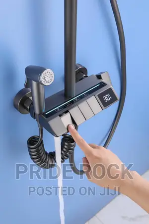 Shower With Led Light Rain Shower, Four in One Shower Pole
