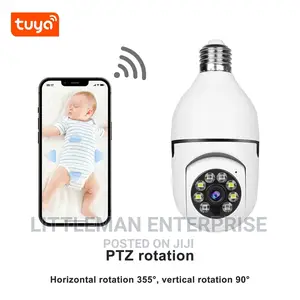 Wireless Bulb Rotating Camera Auto Tracking