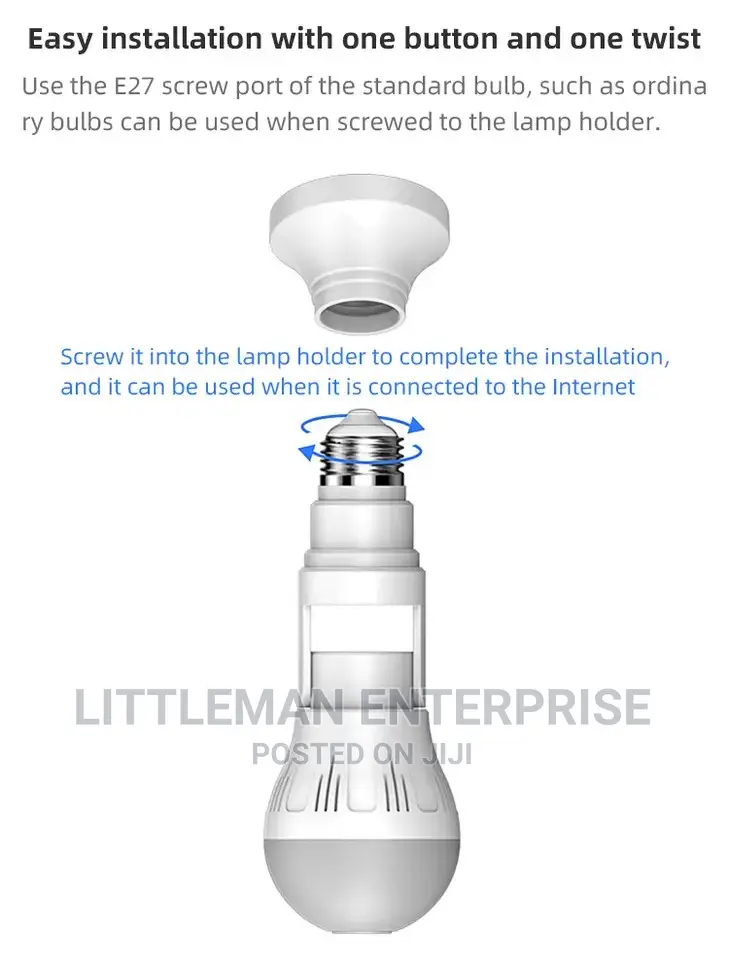 Bulb Camera Spy Wifi Wireless