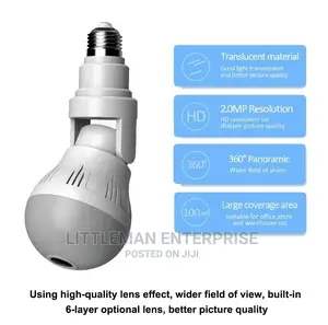 Bulb Camera Spy Wifi Wireless
