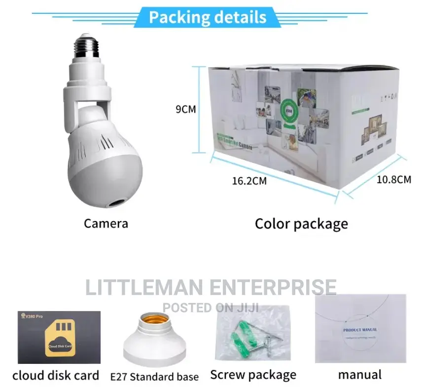 Bulb Camera Spy Wifi Wireless