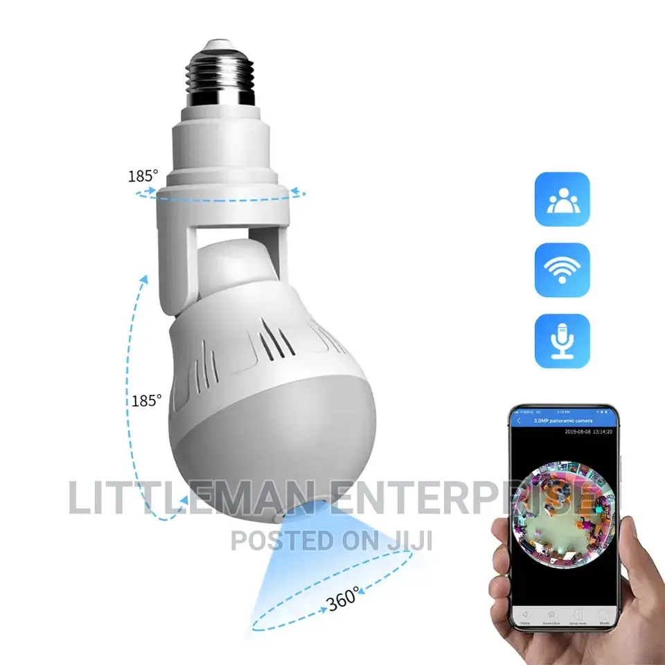 Bulb Camera Spy Wifi Wireless