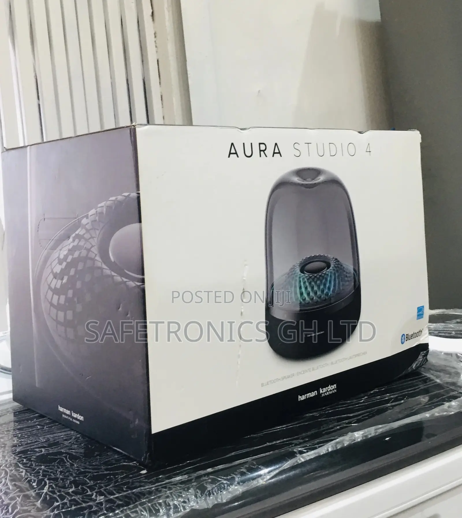 Original Aura Studio 4 Bluetooth Wireless Black Speaker 