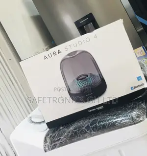 Black Electric Wireless Bluetooth Aura Studio 4 Speaker