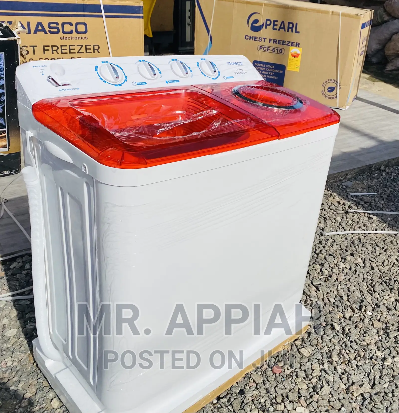 Low Cost  Nasco 11kg Semi-Automatic Top Load Washingmachine