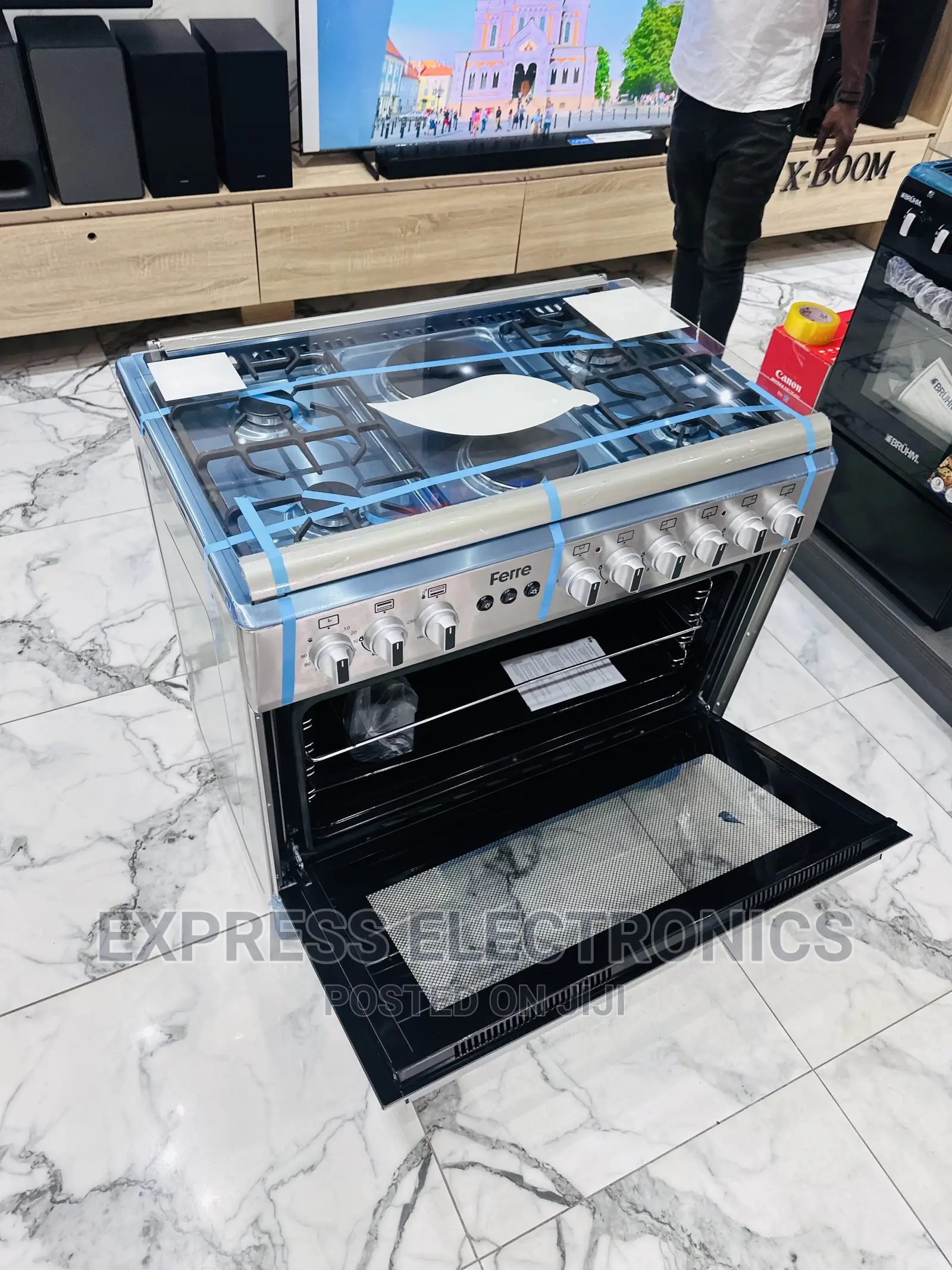 Less Expensive Gas Electric Cooker Oven 4+2 Ferre