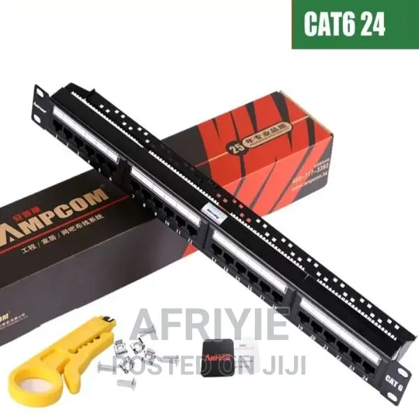 Ampcom 24 Ports 1u Blank Keystone Patch Panel