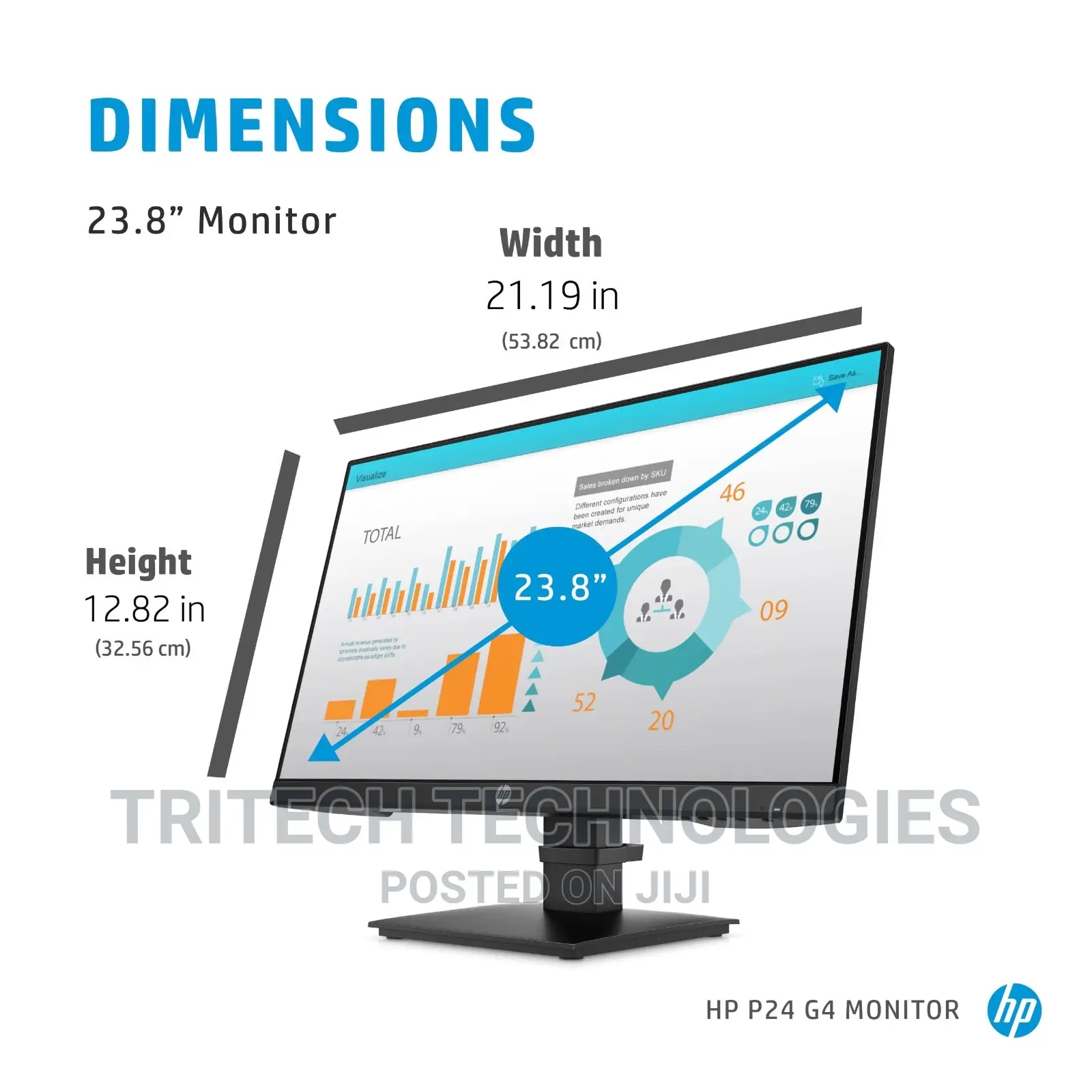 HP P24 G4 24-Inch FHD Monitor (1a7e5aa) 23.8”