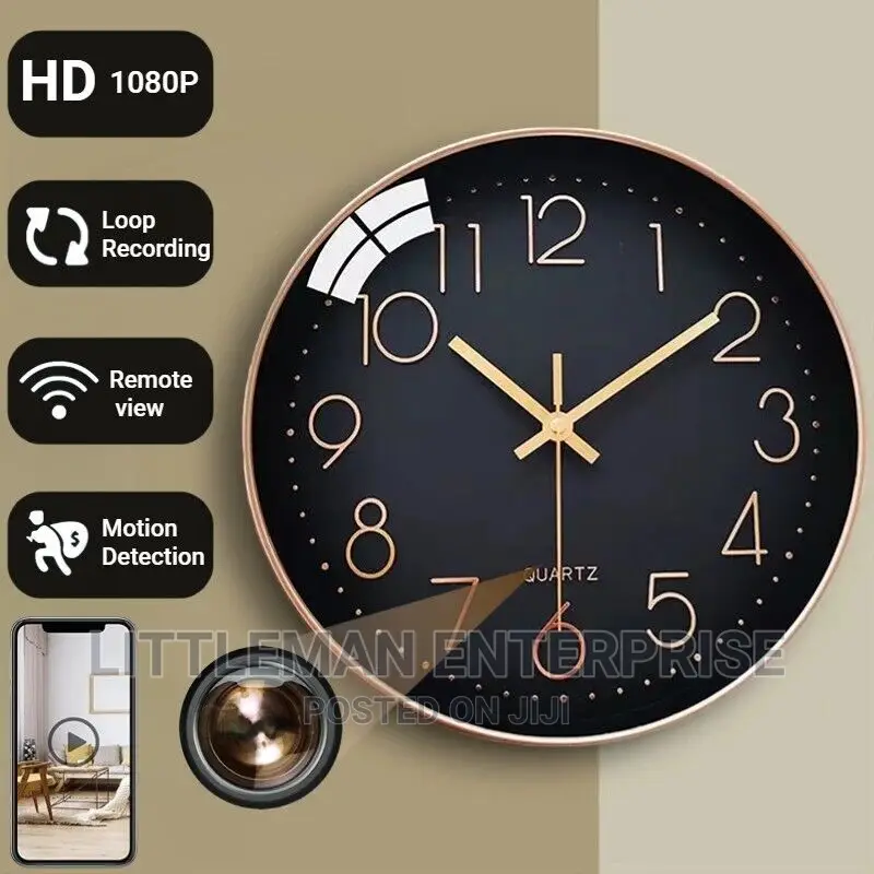 Spy Hidden Wifi Camera Wall Clock 1080P