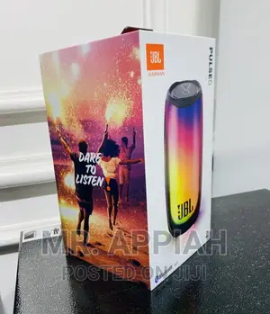Rechargeable JBL Pulse 5 Portable Bluetooth Speaker(Black).