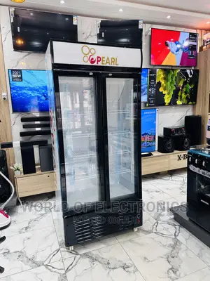 PVC-622-2b Double Door Display Fridge Pearl