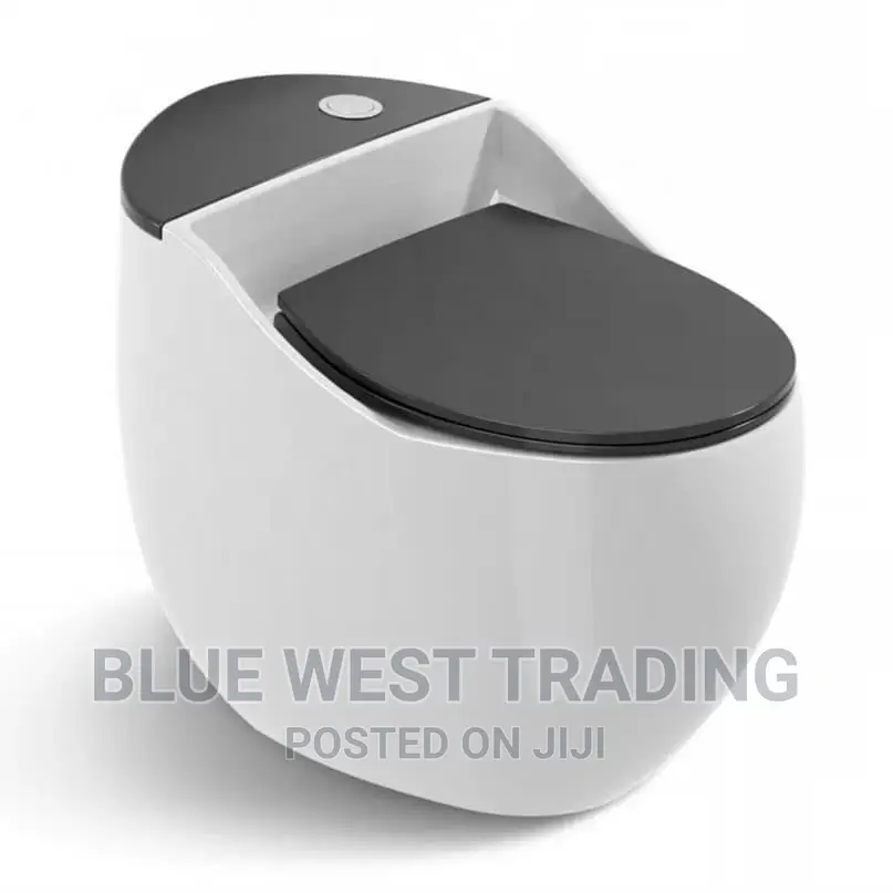 Egg Shaped Water Closet (BLACK AND WHITE)