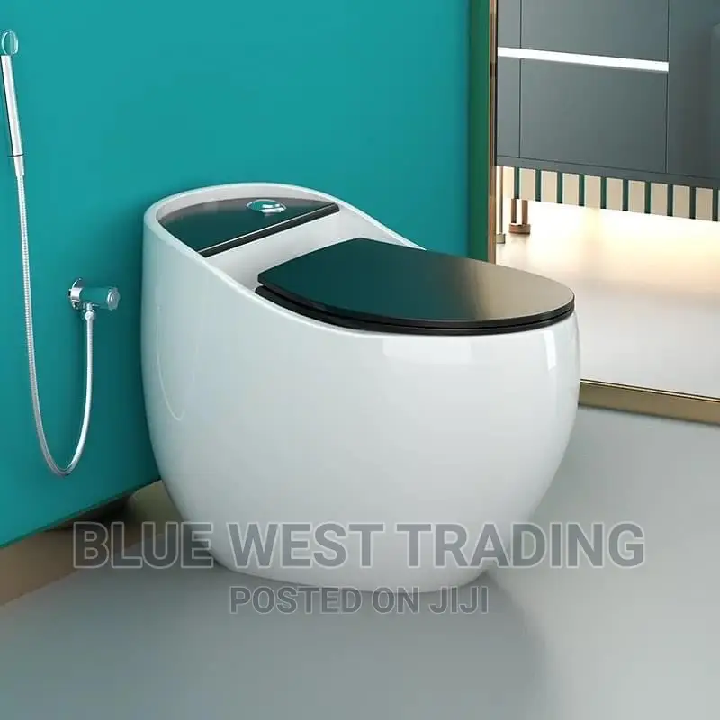 Egg Shaped Water Closet (BLACK AND WHITE)