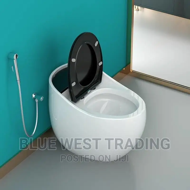 Egg Shaped Water Closet (BLACK AND WHITE)