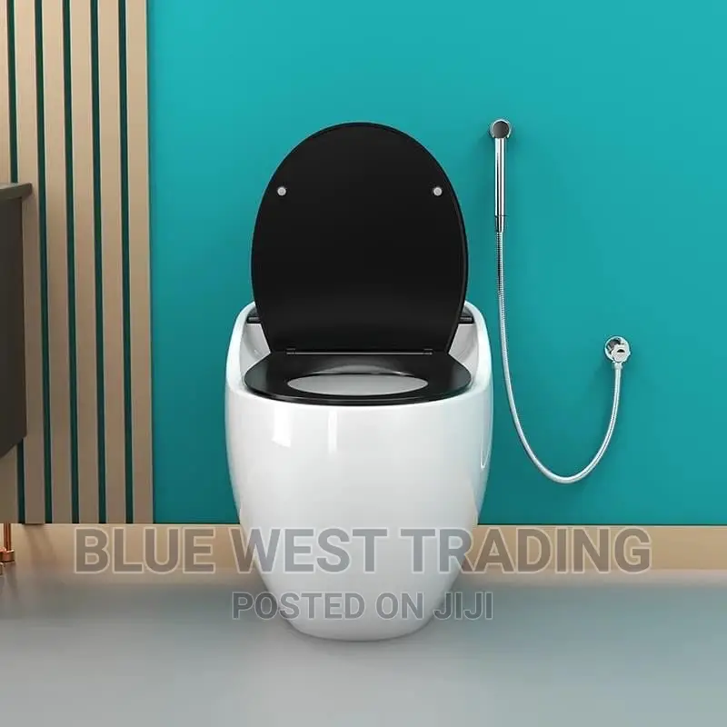 Egg Shaped Water Closet (BLACK AND WHITE)