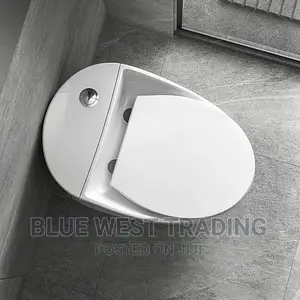 White Egg Shaped Water Closet
