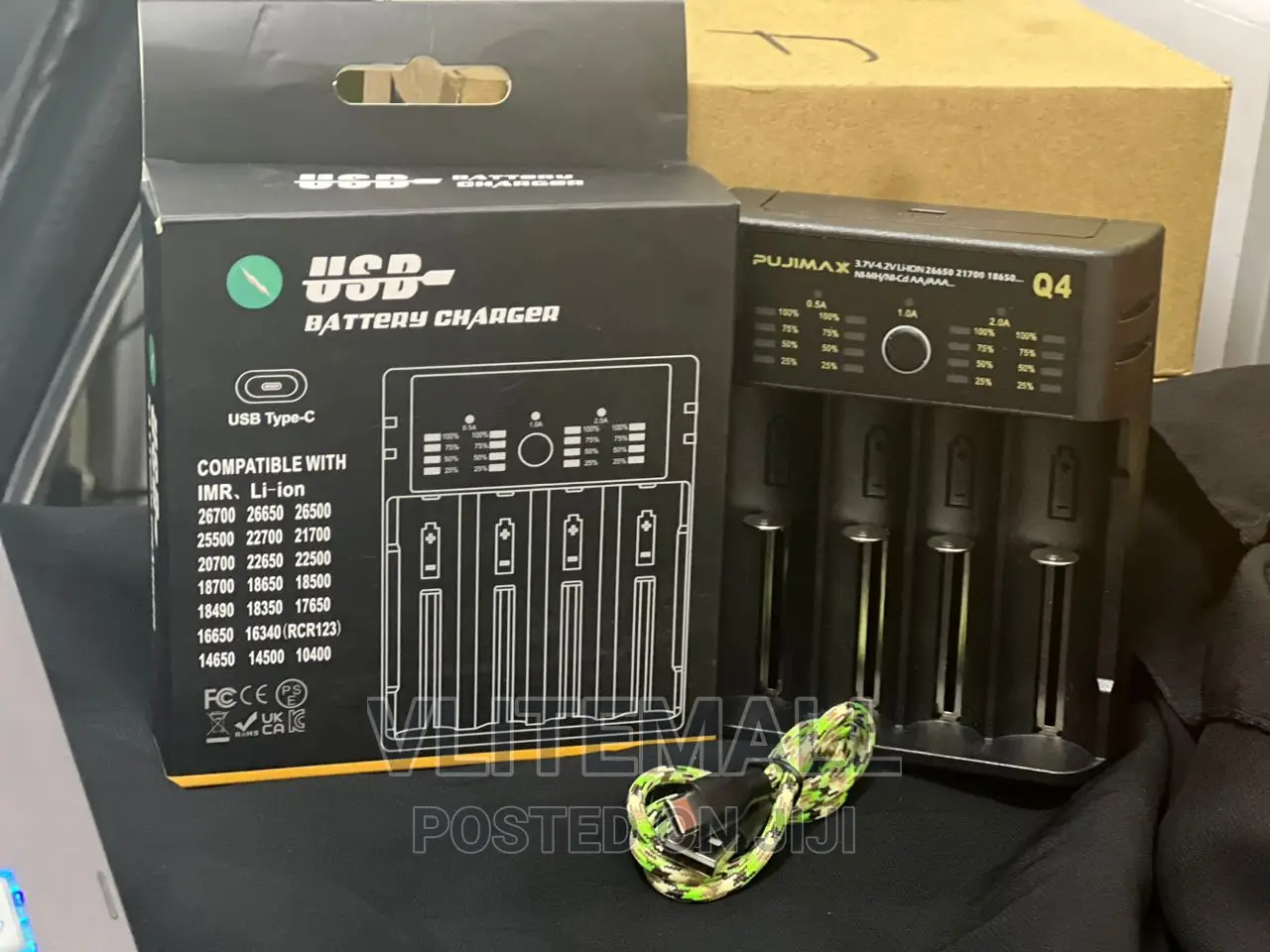 4slot USB Battery Charger - PUJIMAX