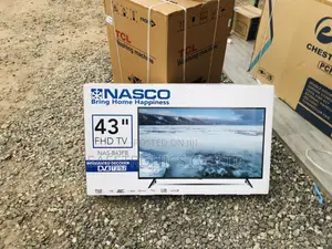 Glossy LED Nasco Black Satellite Digital 43 Inches Tv