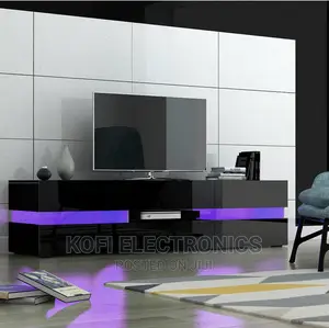 Modern High Gloss TV Cabinet With Led Light